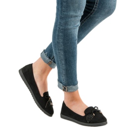 Comer Ballerine in camoscio nero 1
