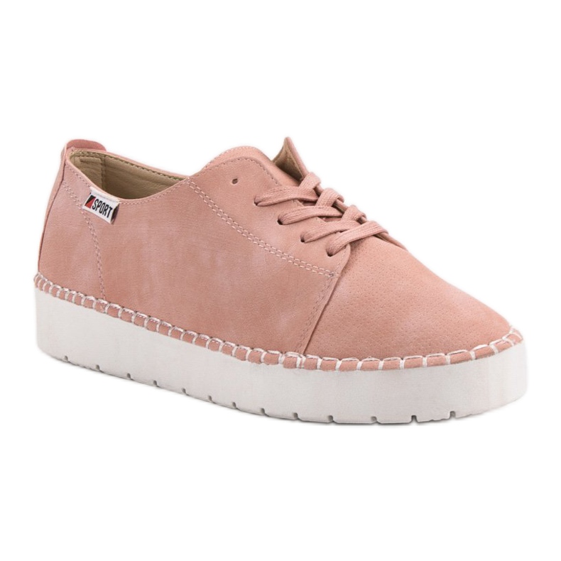 Scarpe allacciate polverose VICES rosa 1