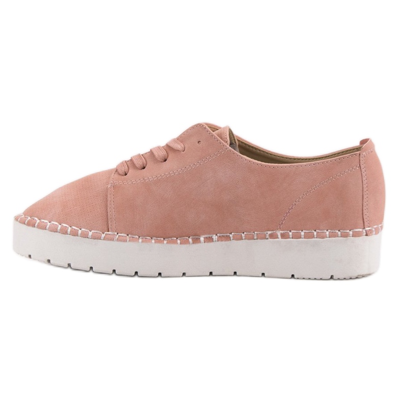 Scarpe allacciate polverose VICES rosa 2