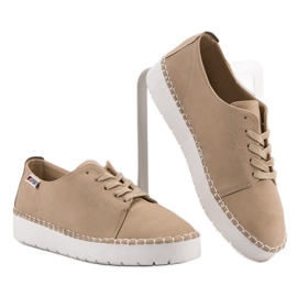 Scarpe annodate beige VICES 2