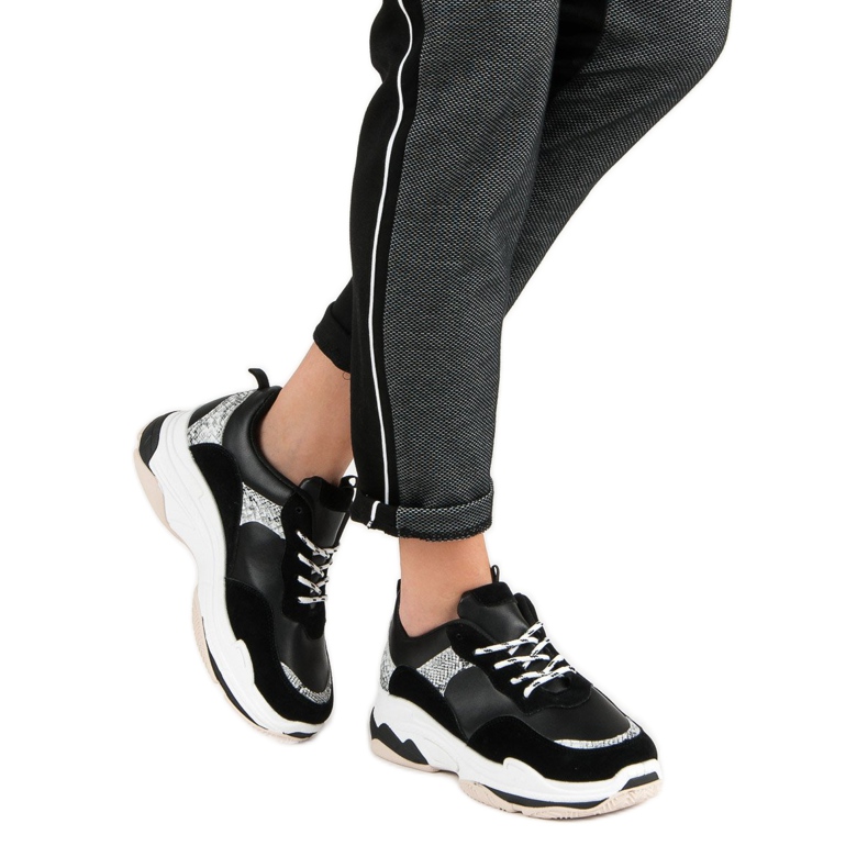 Sneakers Nere Con Fantasia nero 2