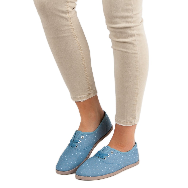 Sneakers Con Puntini blu 1