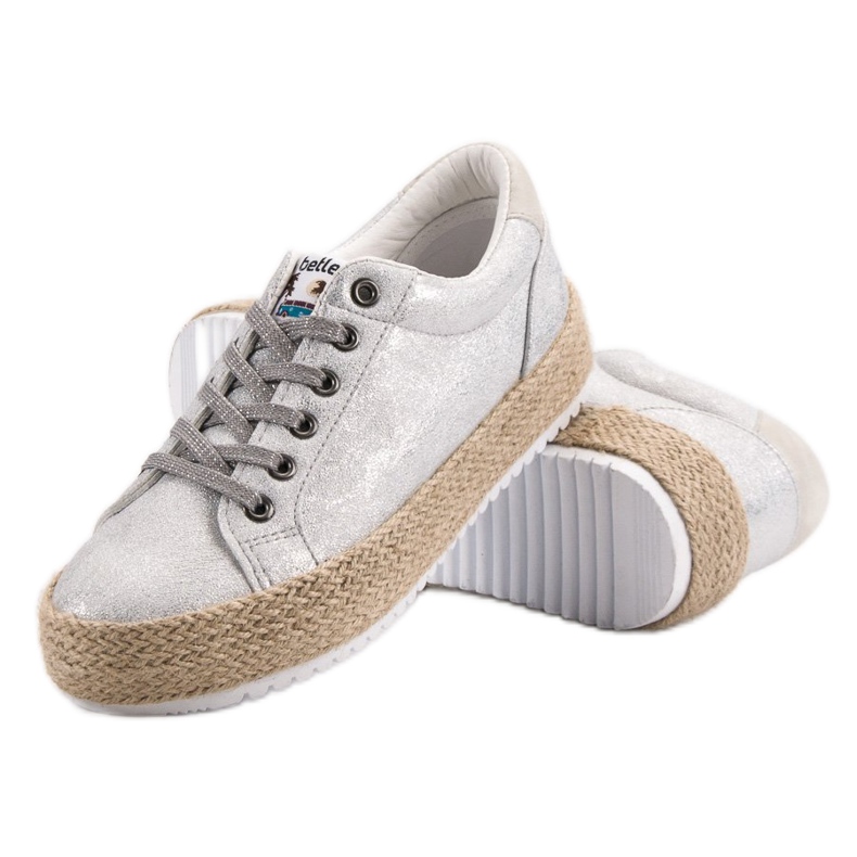 Betler Sneaker espadrillas alla moda grigio 1