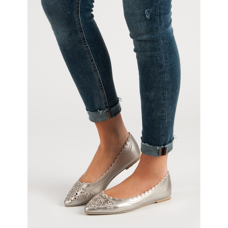 Vices Ballerina In Spitz VIZI grigio 2