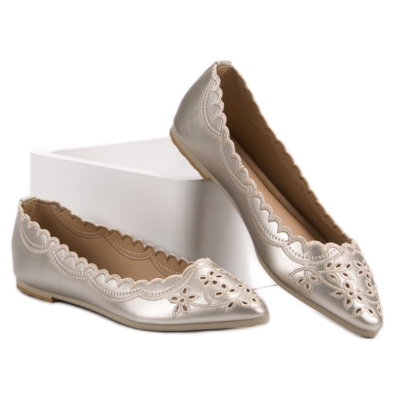 Vices Ballerina In Spitz VIZI grigio 1