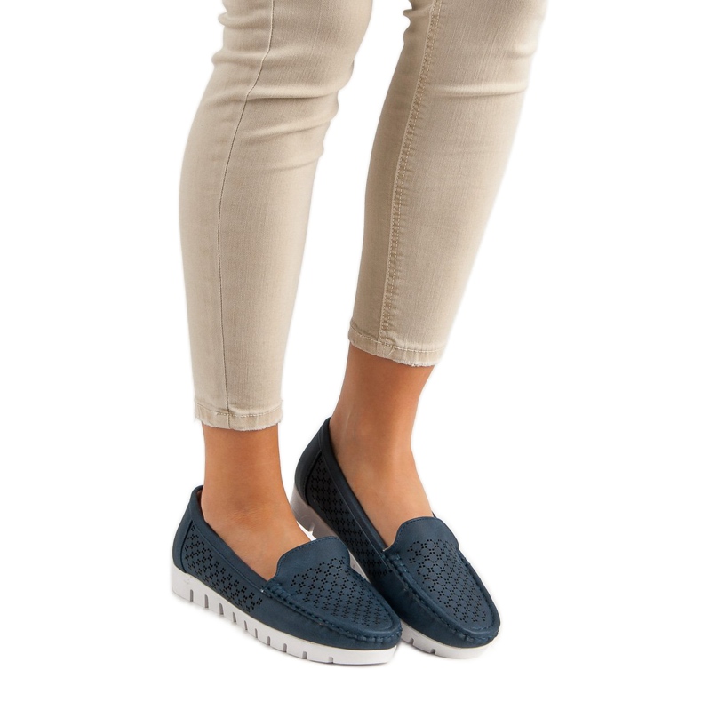 Vinceza Mocassini blu navy 2