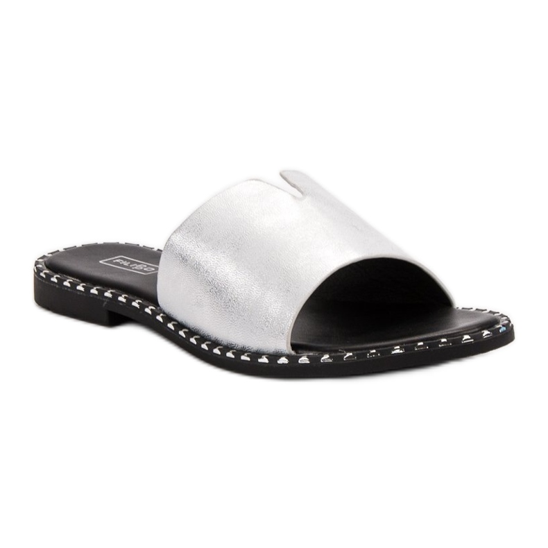 Filippo Comode pantofole lucide grigio 1