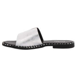 Filippo Comode pantofole lucide grigio 2