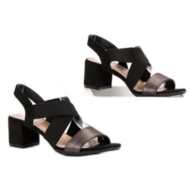 Filippo Sandali Con Glitter Vinceza nero 2