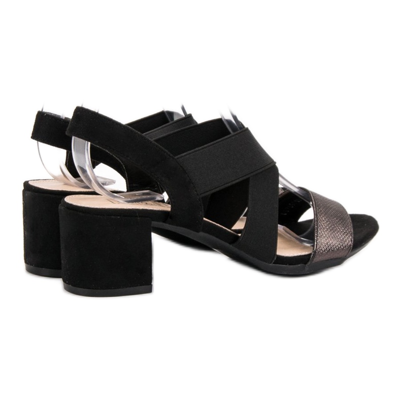 Filippo Sandali Con Glitter Vinceza nero 1