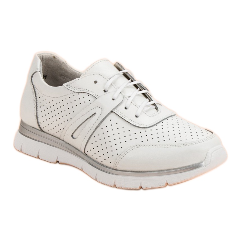 Filippo Scarpe sportive in pelle bianca bianco 1
