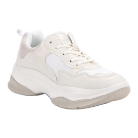 Kylie Scarpe da ginnastica bianche alla moda bianco 1