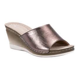 VINCEZA Sandali con Zeppa grigio 1