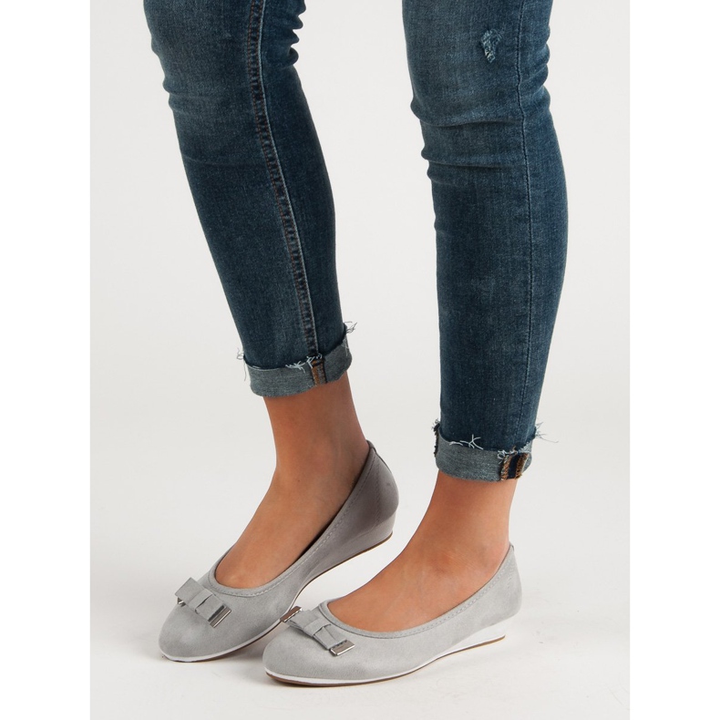 Vinceza Ballerina Con Fiocco grigio 1