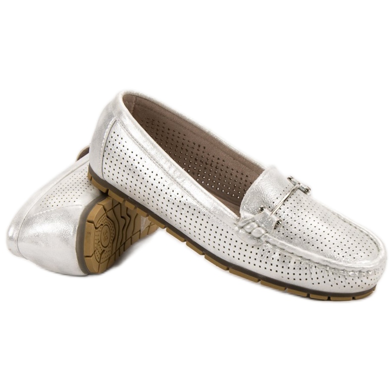 Kylie Mocassini argento grigio 2