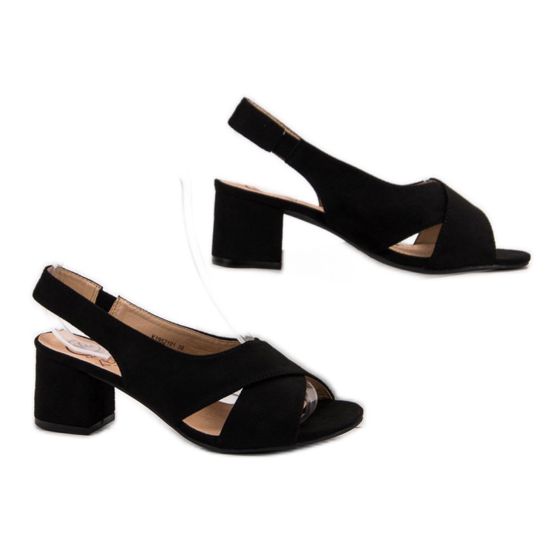 Kylie Sandali neri in pelle scamosciata nero 2