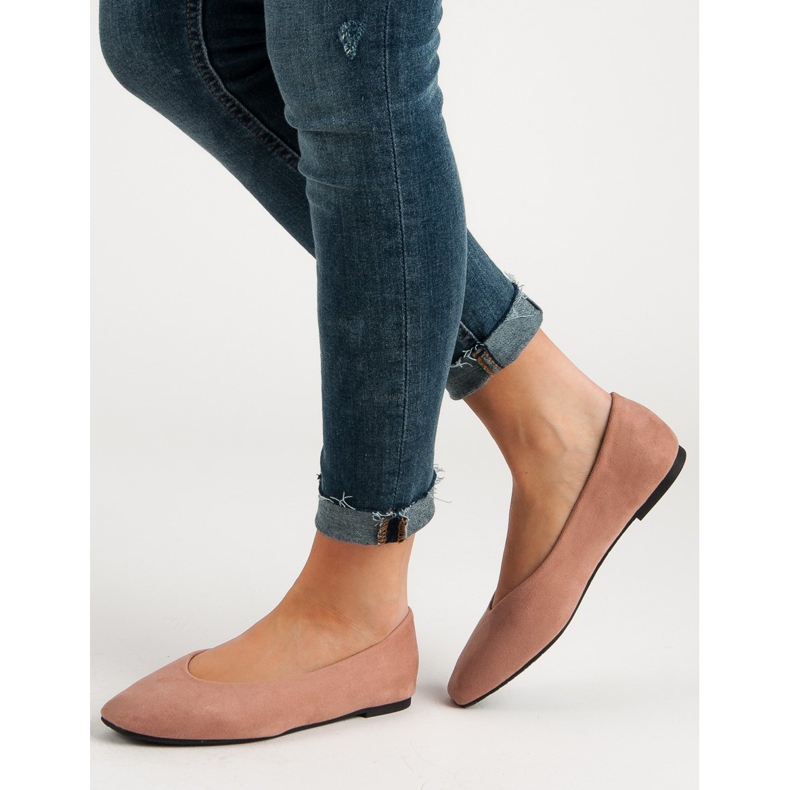 Seastar Ballerine in camoscio cipria rosa 2