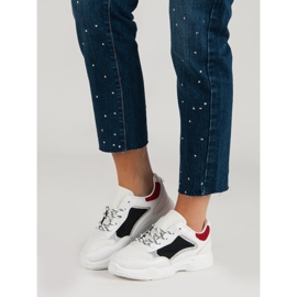 Scarpe sportive comode bianca multicolore 2