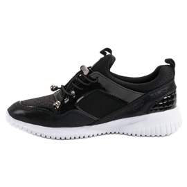Scarpe sportive con coulisse nero 1