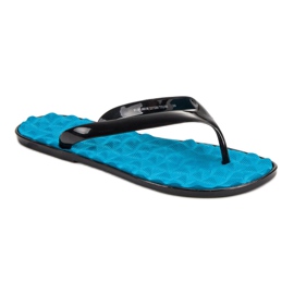 SHELOVET Infradito in gomma blu 1