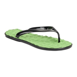 SHELOVET Infradito in gomma verde 1