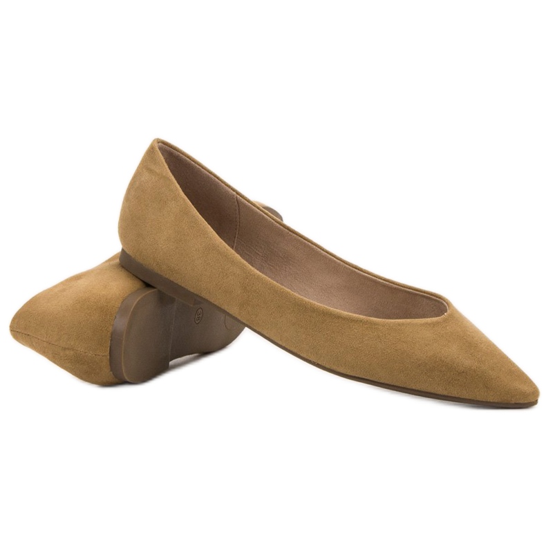 Corina Ballerina In Spitz marrone 1