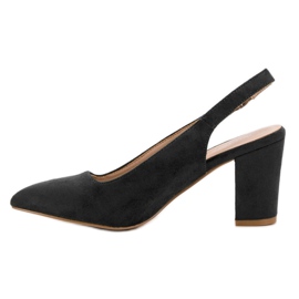 Décolleté VINCEZA in camoscio nero 1