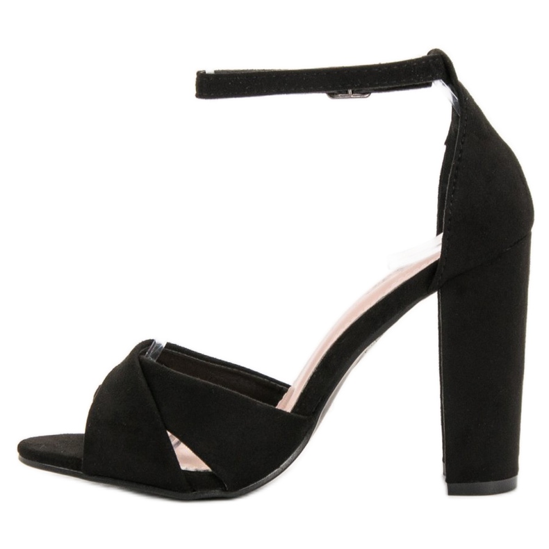 SHELOVET Eleganti sandali neri nero 1