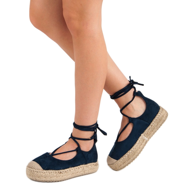 Corina Espadrillas annodate blu navy 1