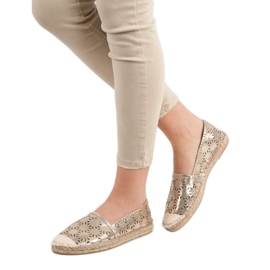 Cm Paris Espadrillas in tessuto giallo 1