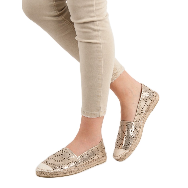 Cm Paris Espadrillas in tessuto giallo 1