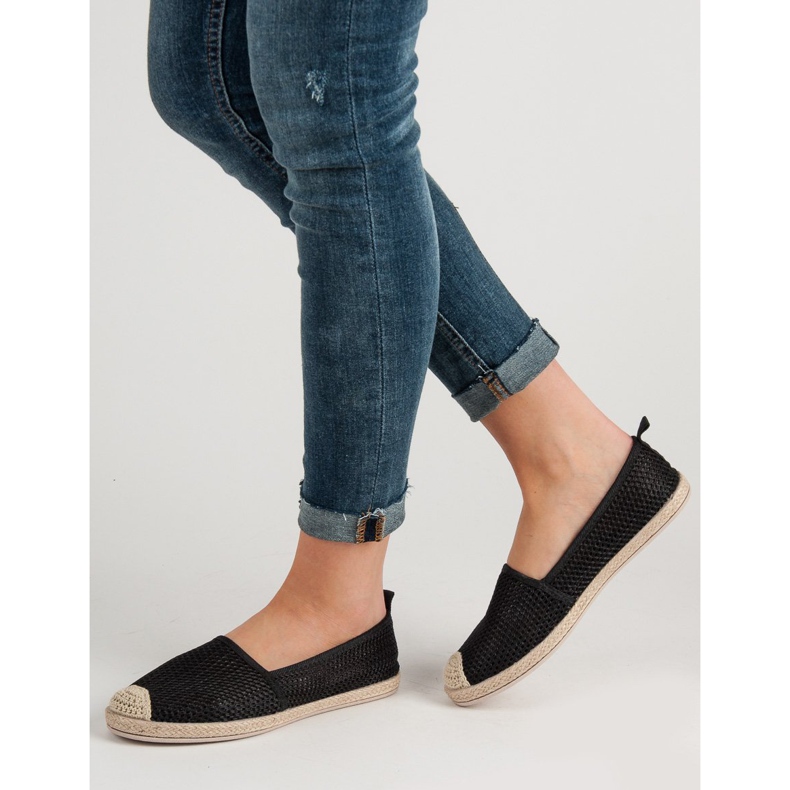 Seastar Espadrillas in tessuto nero 1