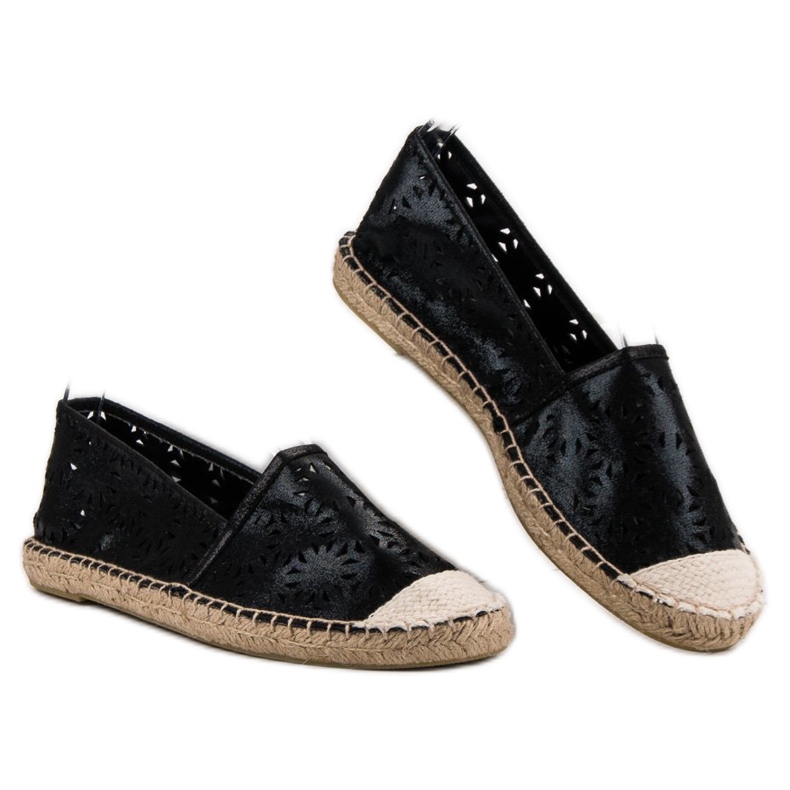 Cm Paris Espadrillas in tessuto nero 2