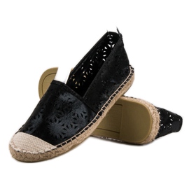 Cm Paris Espadrillas in tessuto nero 1