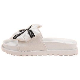 Seastar Pantofole da donna in pelle scamosciata bianco 1