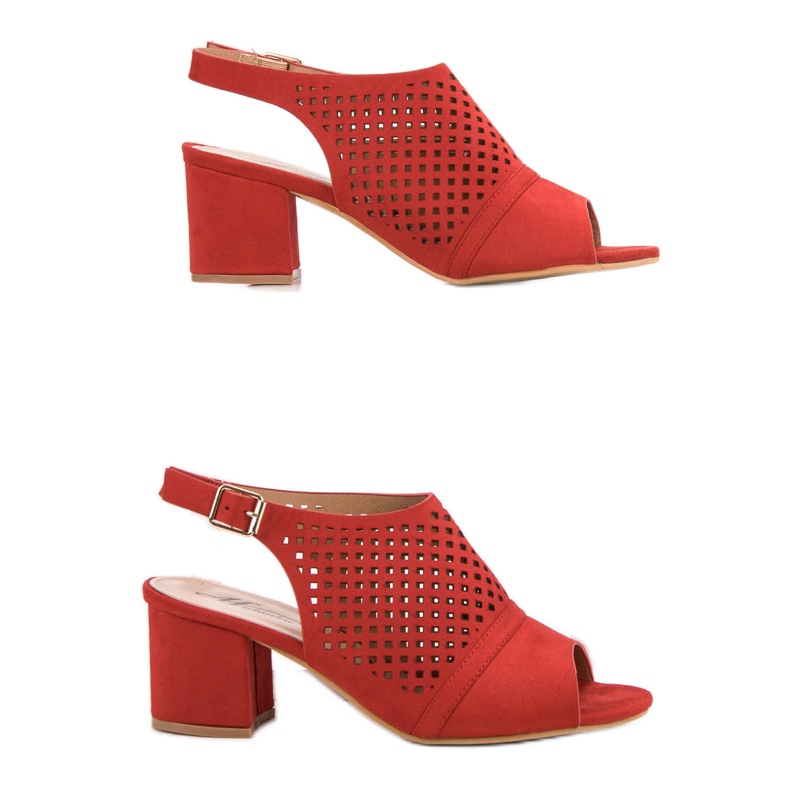 Sandali chiusi casual rosso 2