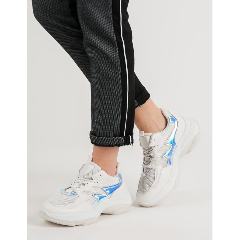 Kayla Sneakers Bianche Con Effetto Holo bianco 2