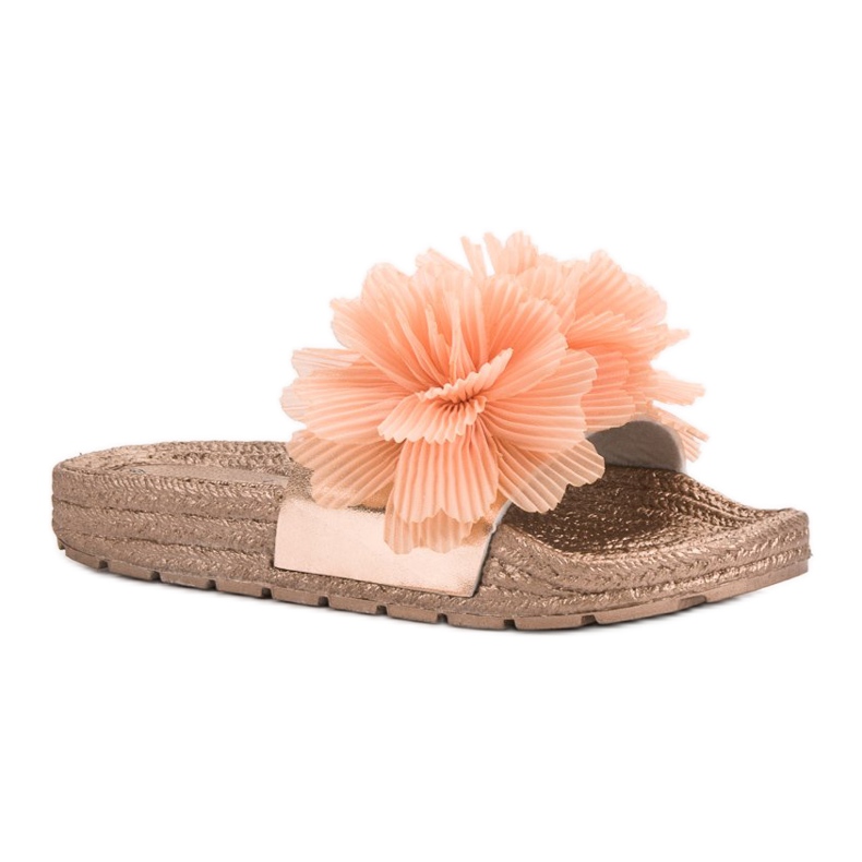 Seastar Pantofole Arancione Con Fiori arancia giallo 1