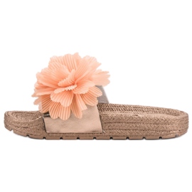 Seastar Pantofole Arancione Con Fiori arancia giallo 2