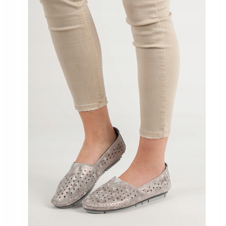 Kylie Scarpe da donna in pelle beige 1