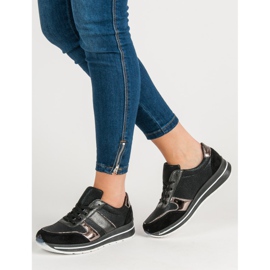 SHELOVET Scarpe sportive stringate nero 2