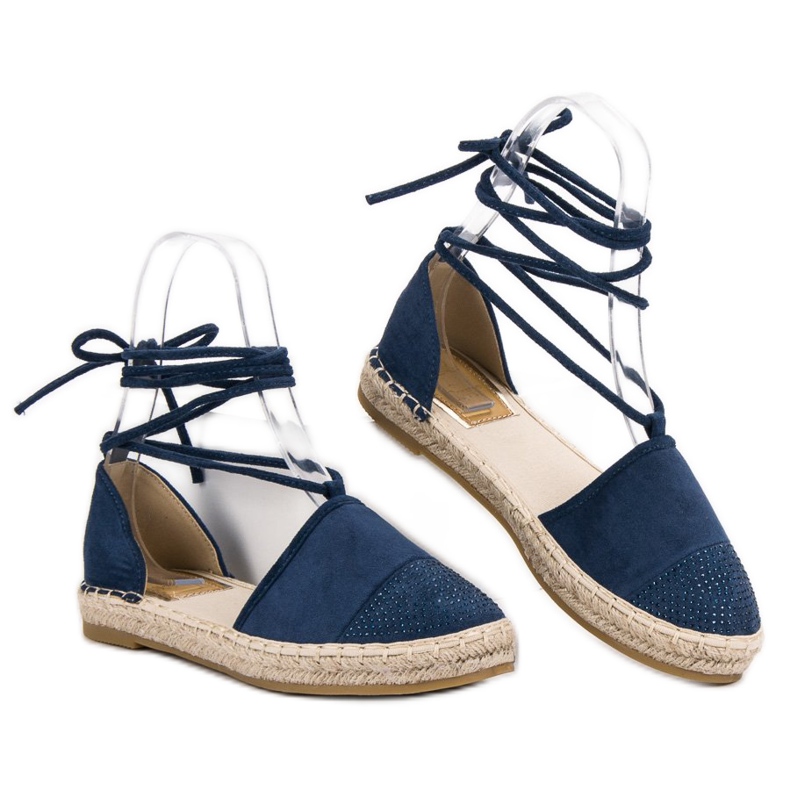 Seastar Espadrillas Legate Con Cristalli blu 2