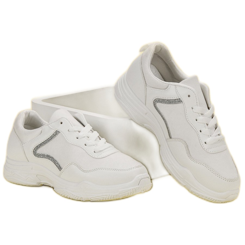 SHELOVET Scarpe da ginnastica alla moda bianco 1