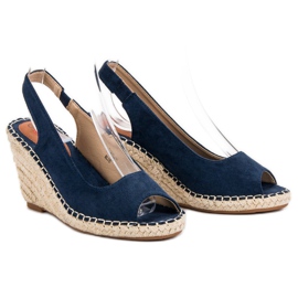 Seastar Sandali con zeppa blu blu navy 1