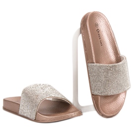 Queen Vivi Pantofole Con Cristalli giallo 1