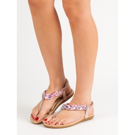 Cm Paris Sandali giapponesi alla moda rosa 2