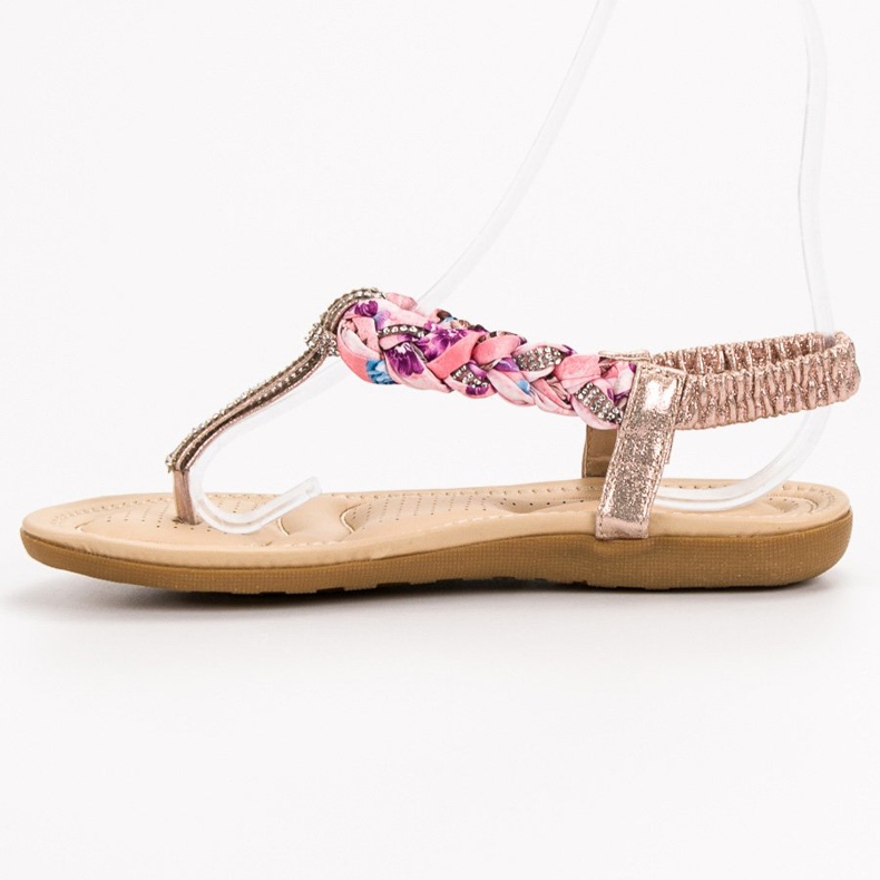 Cm Paris Sandali giapponesi alla moda rosa 1