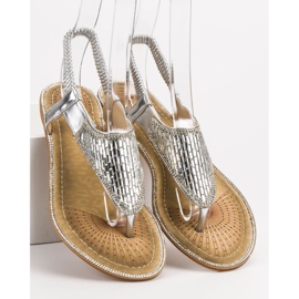 Encor Sandali giapponesi argento grigio 1