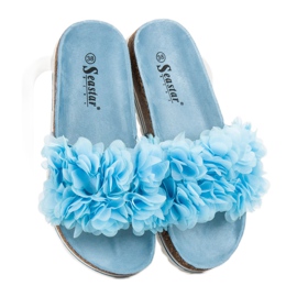 Seastar Pantofole blu alla moda 1