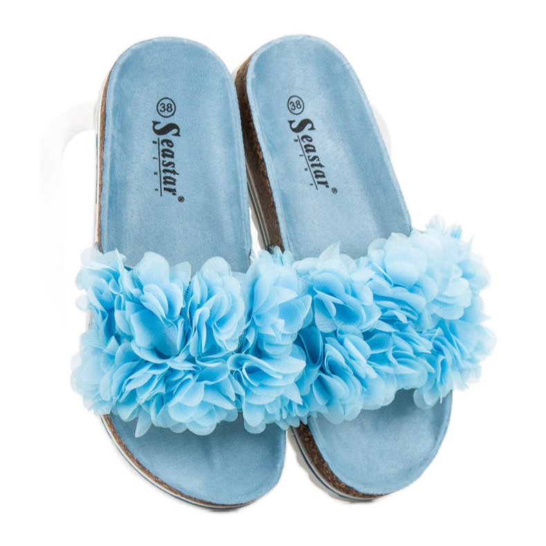 Seastar Pantofole blu alla moda 1